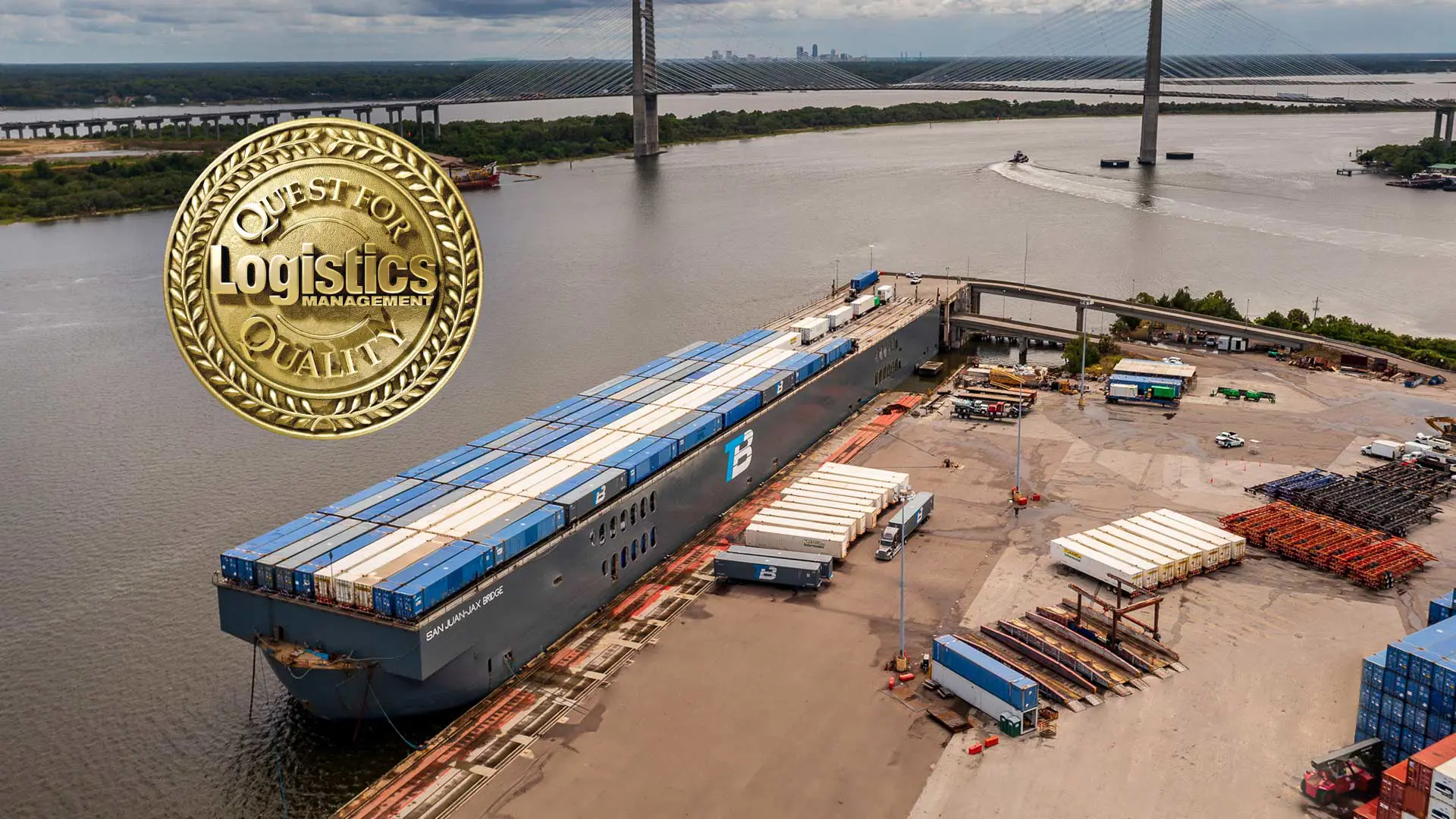 Trailer Bridge Recognized Best In Class Ocean Freight Carrier OPT 2