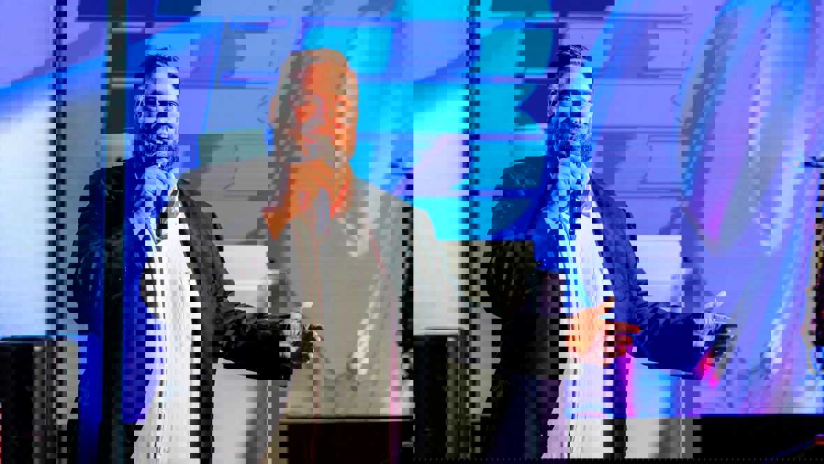 Jake Willis at the Presidents Award ceremony.