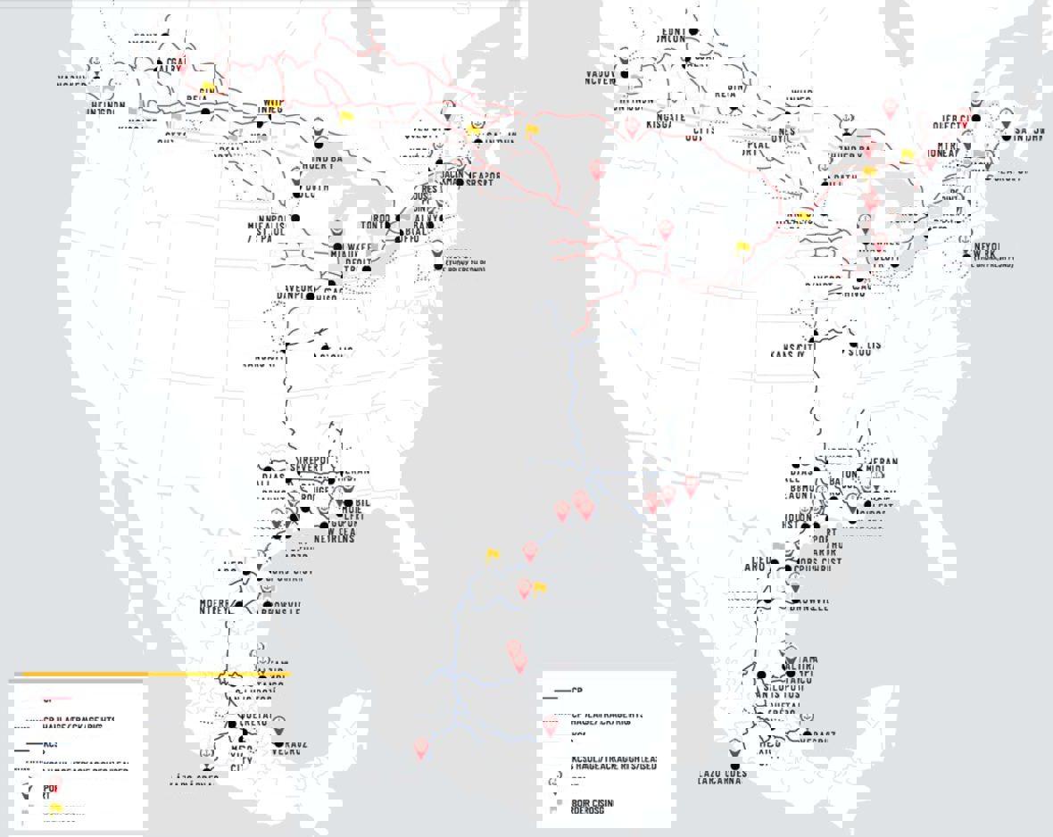 CPKC Rail Map