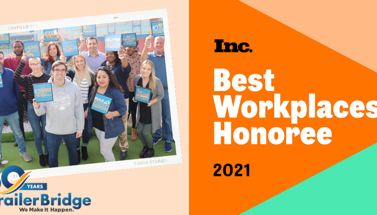Trailer Bridge Inc. Named ‘Best Workplace for 2021’ by Inc Magazine