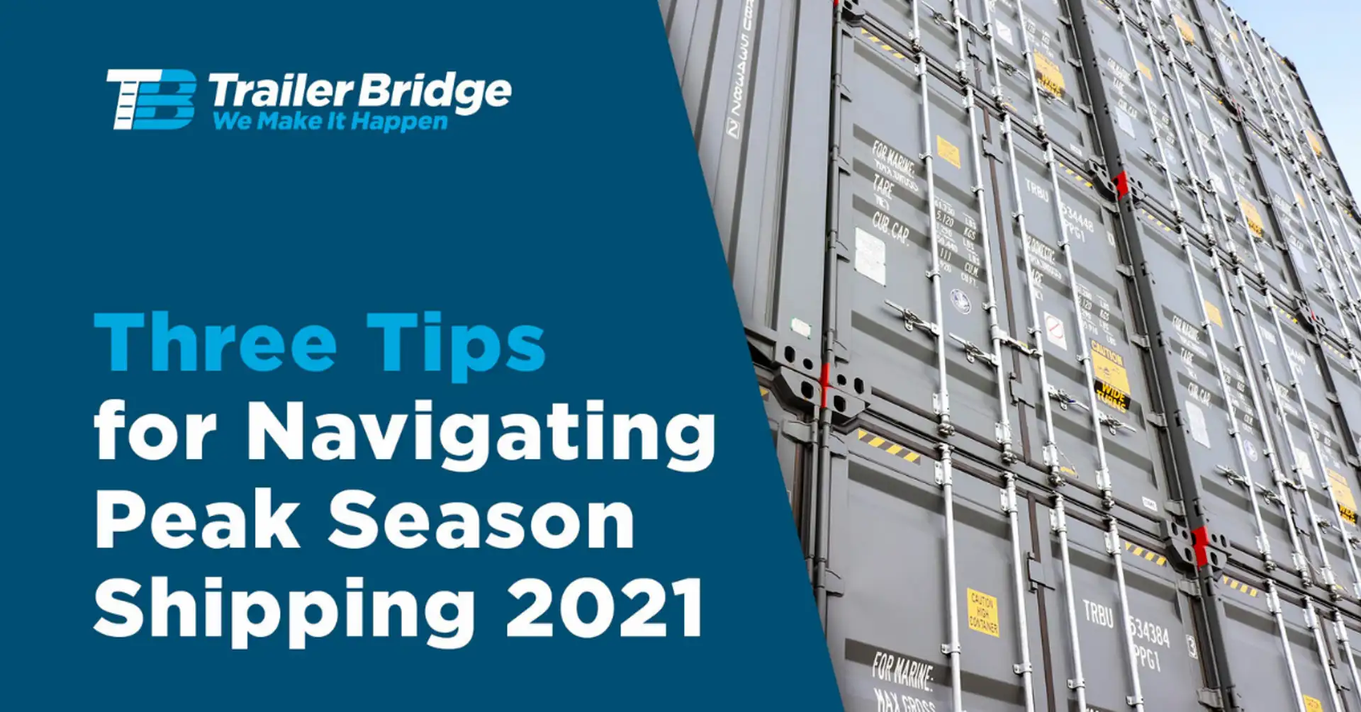 Three Tips for navigating peak season shipping 2021