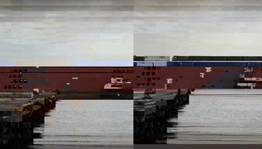 Trailer Bridge Barge Arrives in San Juan