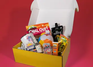 Items from one of the packages that was sent out as part of the campaign